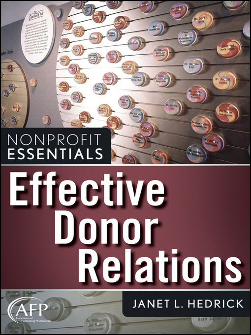 Cover image for Effective Donor Relations